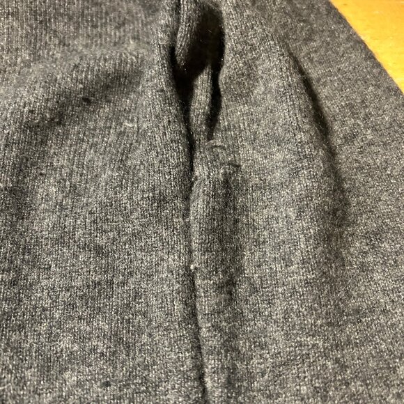 Womens RtA Charcoal Gray Metallic Silver Pure Cashmere Crew Sweater S - Picture 12 of 14